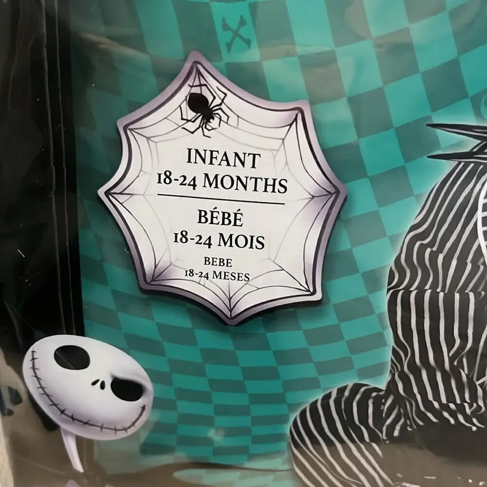 Disney Jack Skellington Infant Costume - Black and White - Picture 2 of 5